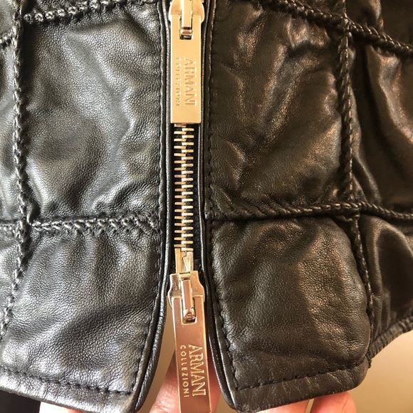 Armani COLLEZIONI Lambskin leather jacket - Picture 3 of 8